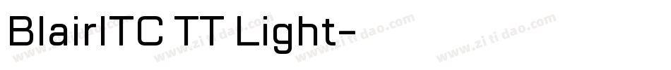 BlairITC TT Light字体转换
